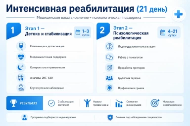 Реабилитация за 21 день в Верхней Салде